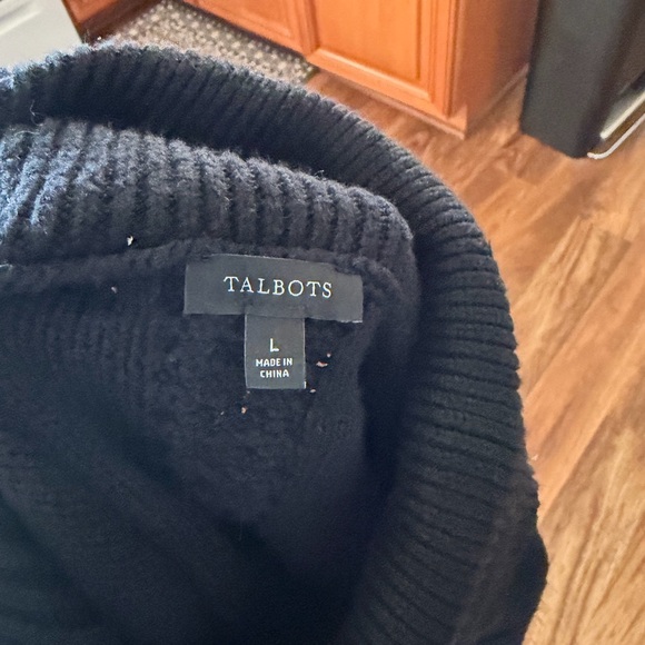 Talbots pull over sweater with turtle neck size large - Picture 2 of 3